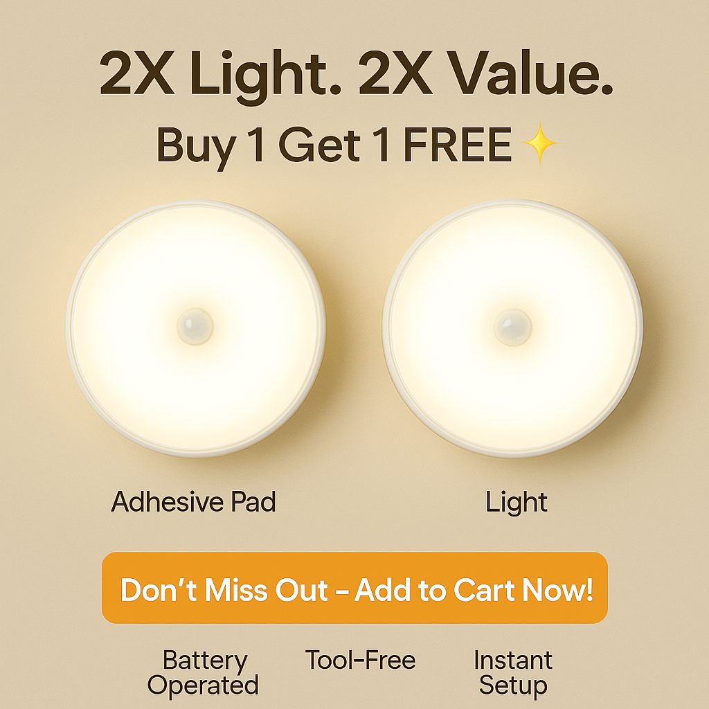 🌙 NightGuard™ Motion Sensor LED Light - BOGO OFFER