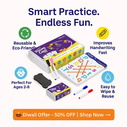 ✨ 68-Pages Reusable Handwriting Tracing Book ✨