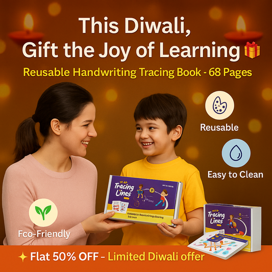 ✨ 68-Pages Reusable Handwriting Tracing Book ✨