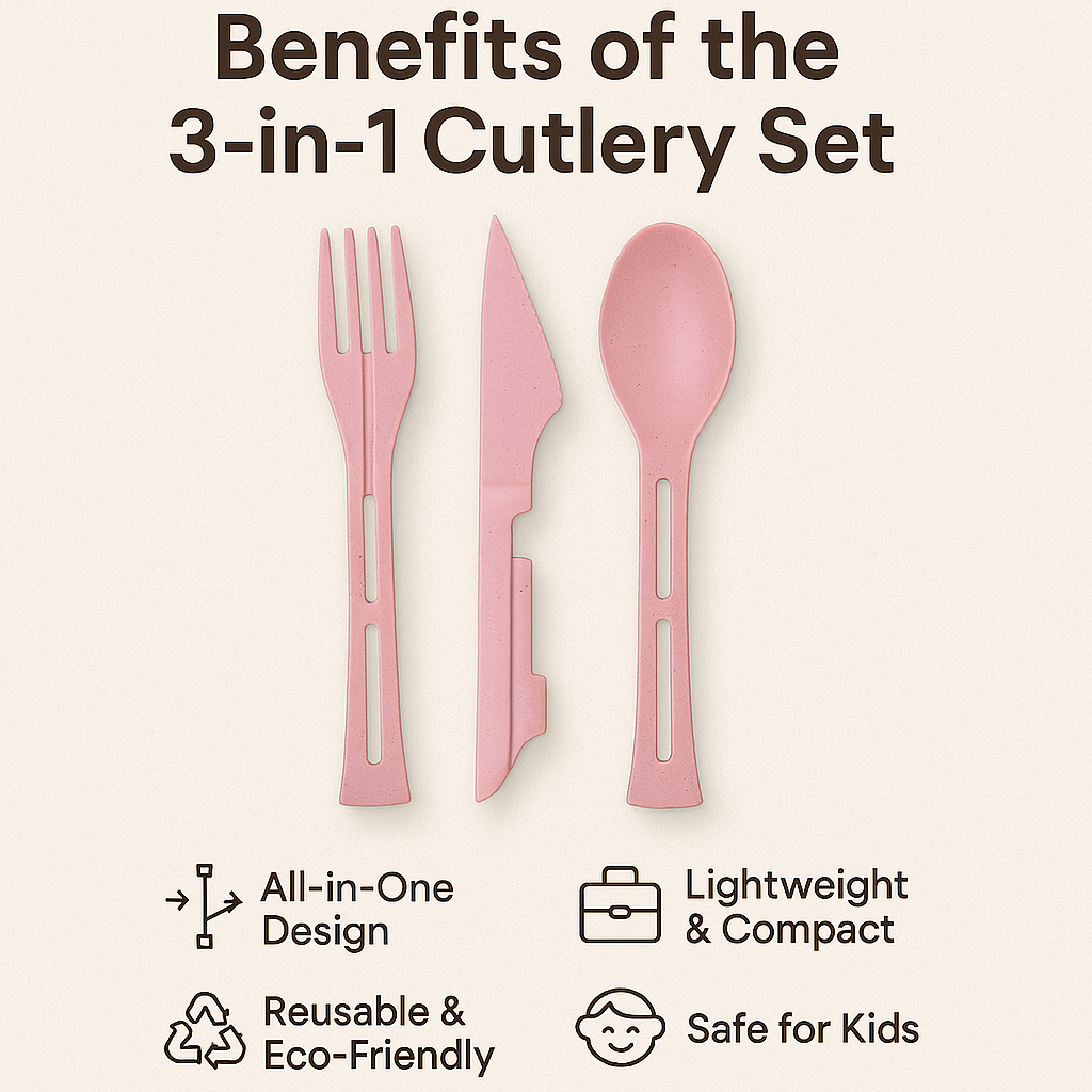 3-in-1 Premium Spoon–Fork–Knife Set (3 pcs) – BUY 1 GET 3 FREE! 🍽️🔥