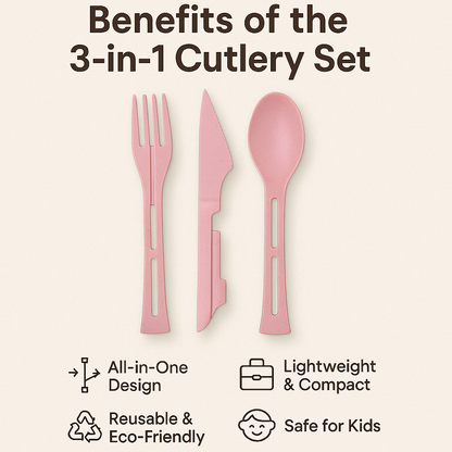 3-in-1 Premium Spoon–Fork–Knife Set (3 pcs) – BUY 1 GET 3 FREE! 🍽️🔥
