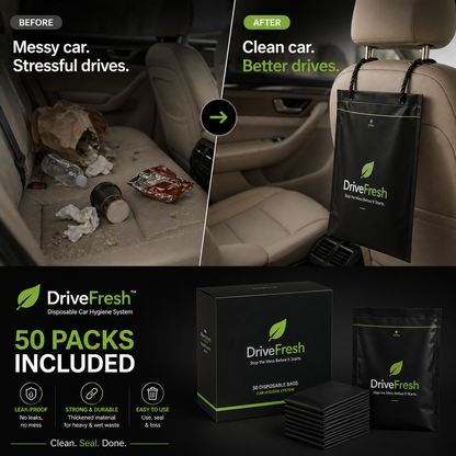 DriveFresh™ - Stop the Mess Before It Starts.