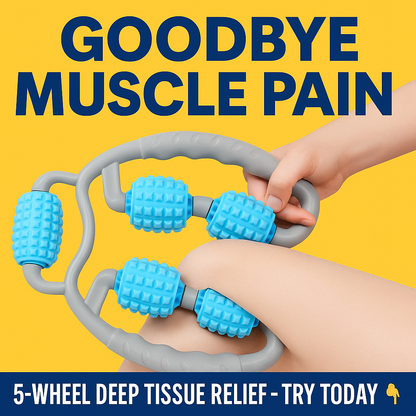 RollEase™ — 5-Wheel Muscle Massage Roller