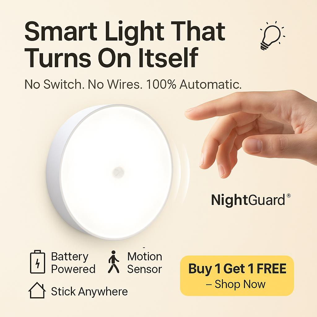 🌙 NightGuard™ Motion Sensor LED Light - BOGO OFFER