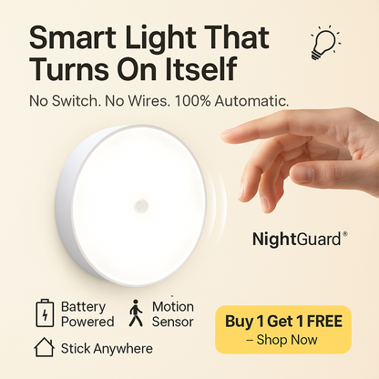 🌙 NightGuard™ Motion Sensor LED Light - BOGO OFFER