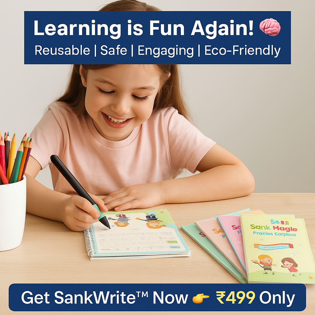 💫 SankWrite™ Magic Practice Copybook (4 Books + Pen + 10 Refills)