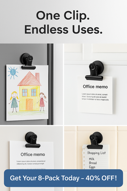 MagniGrip™ Magnetic Utility Clips (Pack of 8)