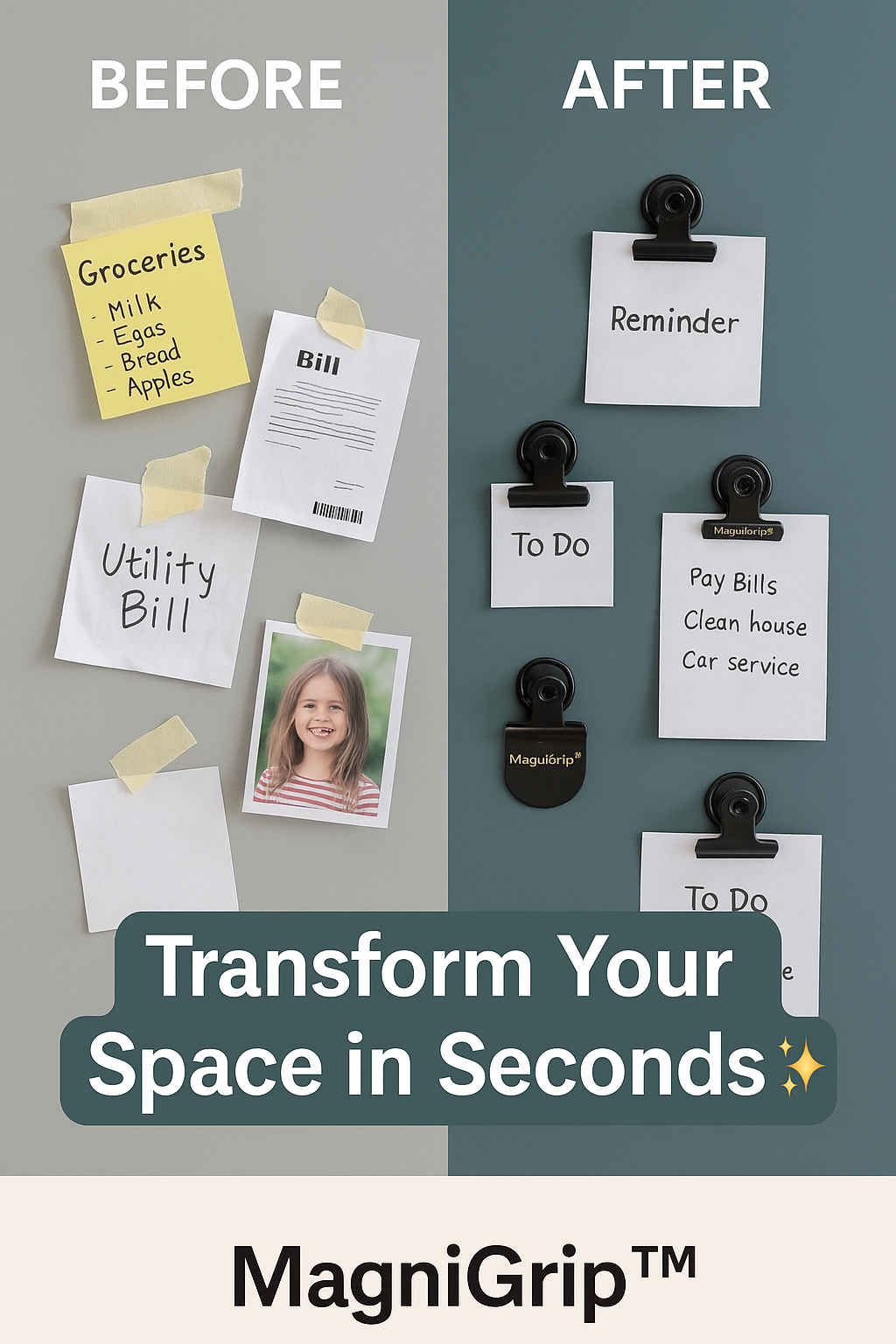 MagniGrip™ Magnetic Utility Clips (Pack of 8)