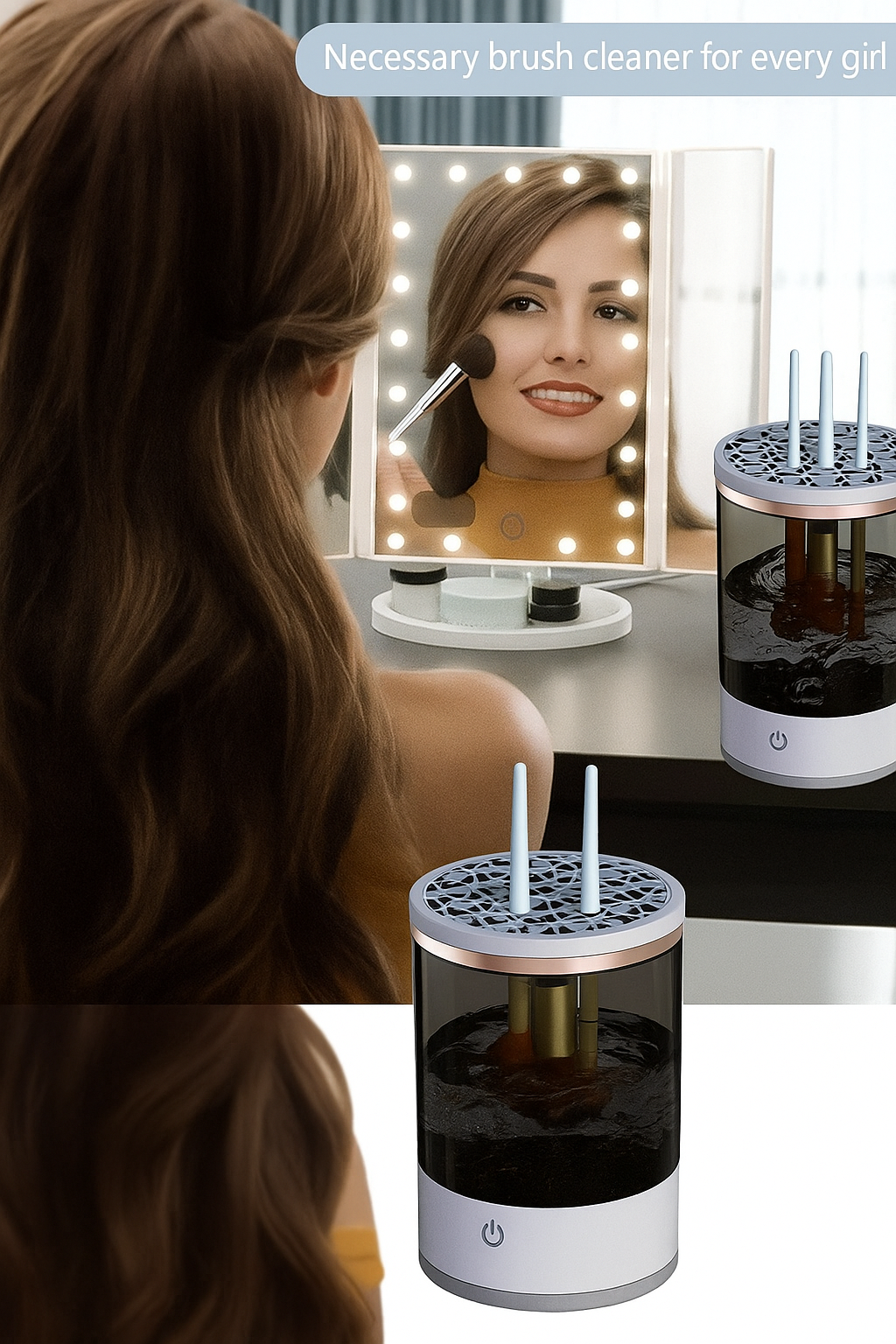 BrushBuddy™ Pro – Automatic Makeup Brush Cleaner