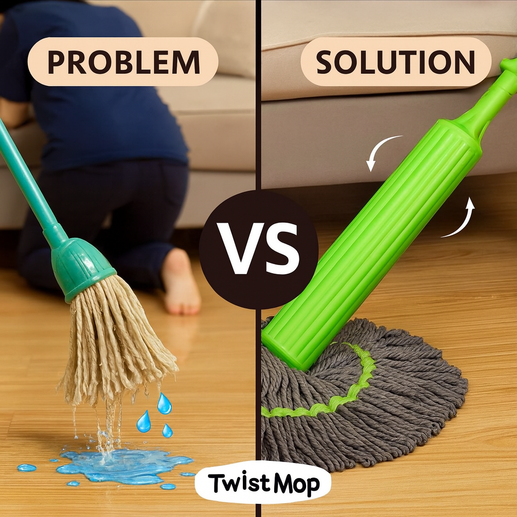 🧹 Meet Your Floor’s Best Friend – The Squeeze Twist Mop! ✨