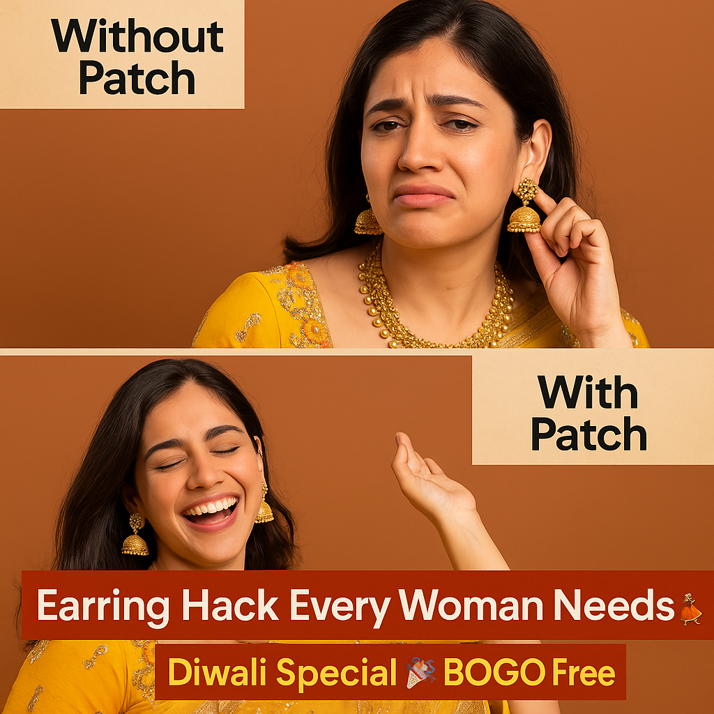 ✨ Premium Earlobe Support Patches (200 pcs, Pack of 2)