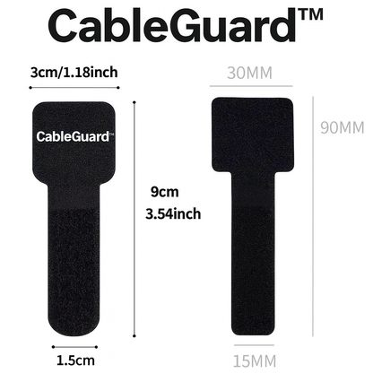 CableGuard™ — Self-Adhesive Cable Ties (Pack of 10)