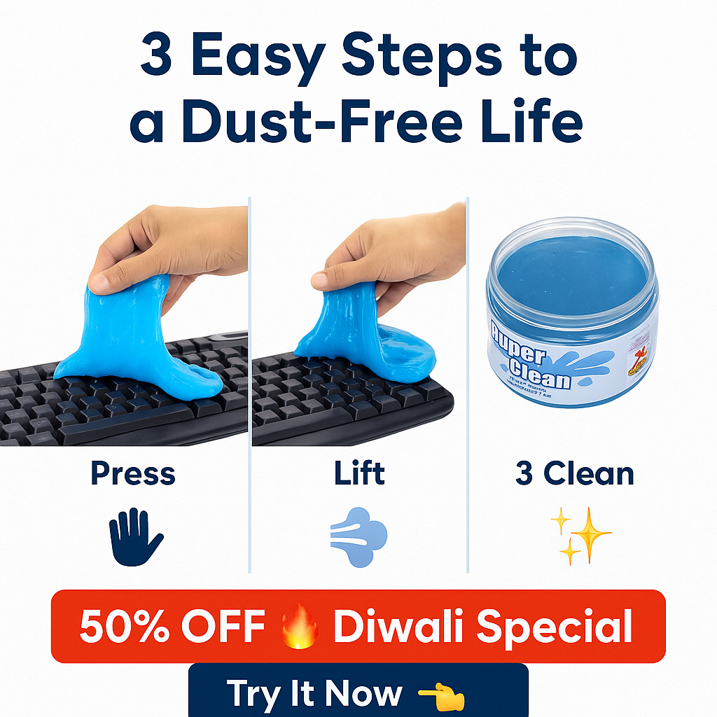 Super Clean Magic Gel Cleaner – Say Goodbye to Hidden Dust!