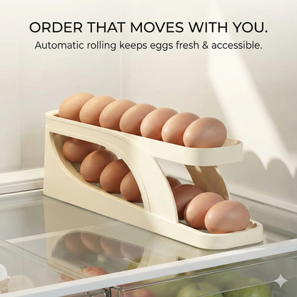 EggGlide™ – Automatic Rolling Egg Storage Rack