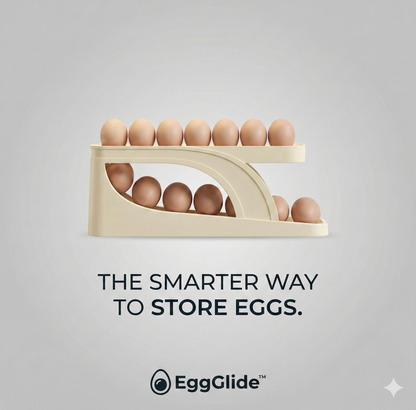 EggGlide™ – Automatic Rolling Egg Storage Rack