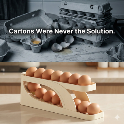 EggGlide™ – Automatic Rolling Egg Storage Rack
