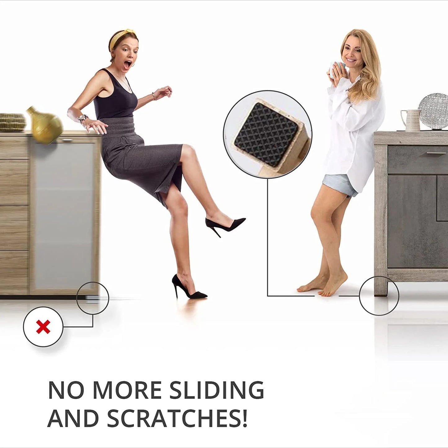 🛋️ GripSafe™ – Self-Adhesive Furniture Pads (8 PCS)  🧲 Anti-Slip & Scratch Shield | ✨ BUY 1 GET 1 FREE!