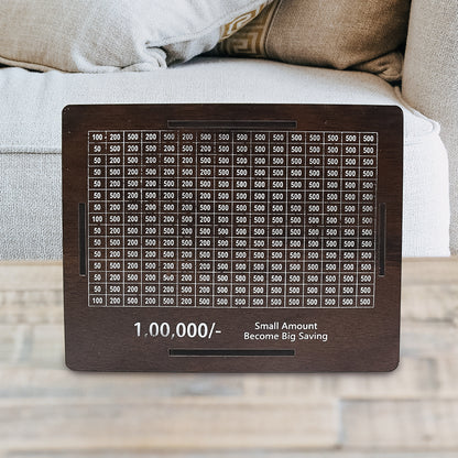 DhanKosh™ Wooden Goal-Tracker Money Bank