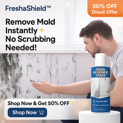 Introducing FreshaShield™ Mold Eraser — 60 ml Spray ( PACK OF 1 ,2 & 3)
