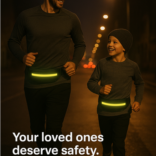 StrideSafe Reflective Waterproof Waist Bag