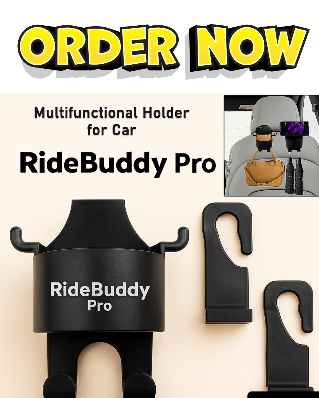 RideBuddy™ Pro – Your Premium Travel Partner - AVAILABLE IN Pack of 2 , 4 & 6