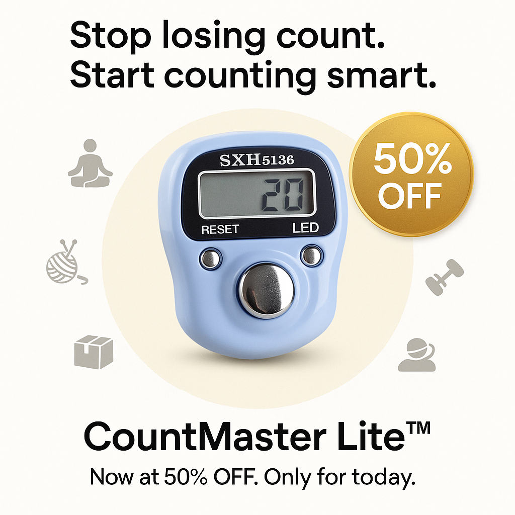 🔢 CountMaster Lite™ — Your Smart Everyday Finger Counter ✨