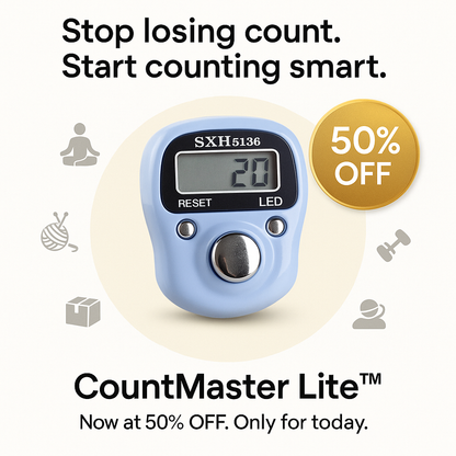 🔢 CountMaster Lite™ — Your Smart Everyday Finger Counter ✨