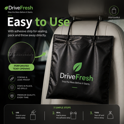 DriveFresh™ - Stop the Mess Before It Starts.
