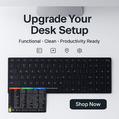⚡ ShortcutPro™ – Reusable Windows Shortcut Keyboard Stickers
