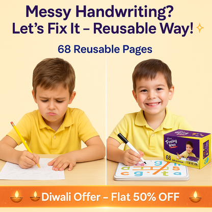 ✨ 68-Pages Reusable Handwriting Tracing Book ✨