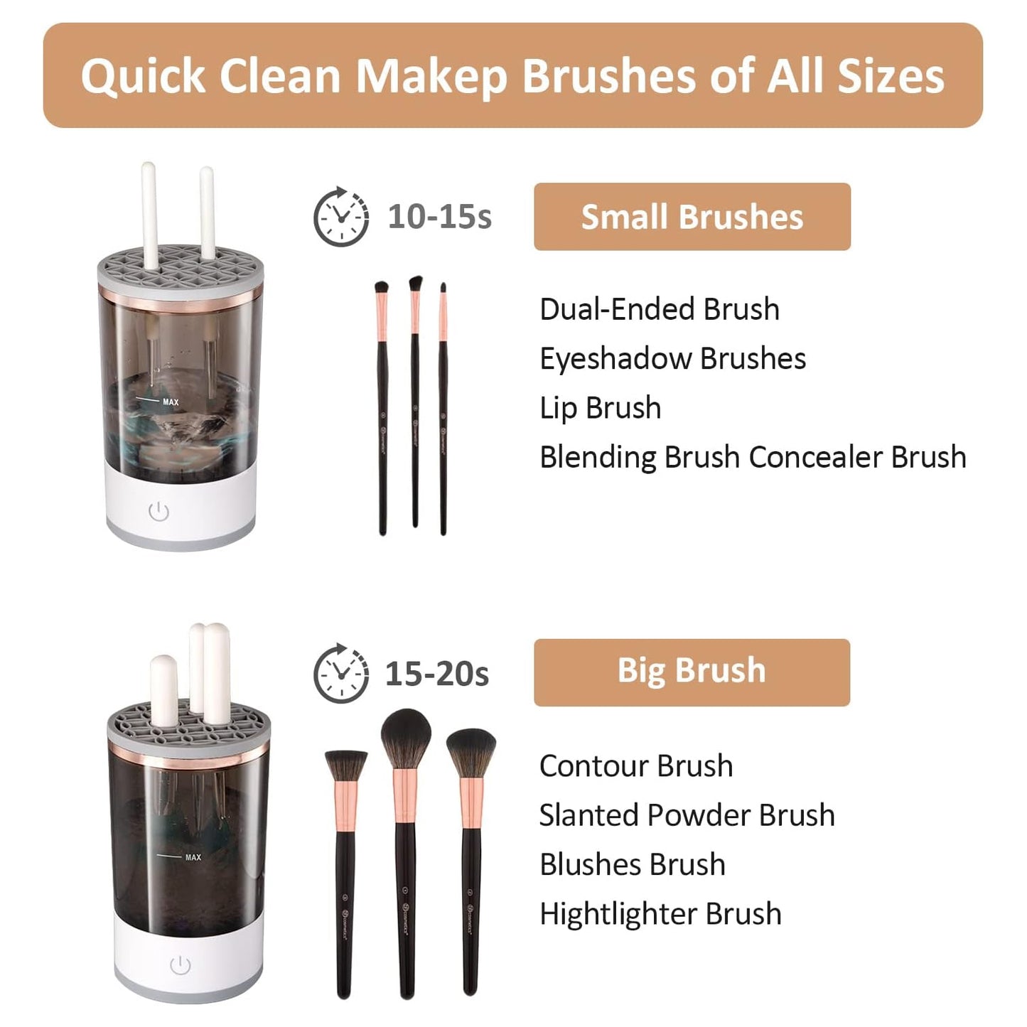 BrushBuddy™ Pro – Automatic Makeup Brush Cleaner