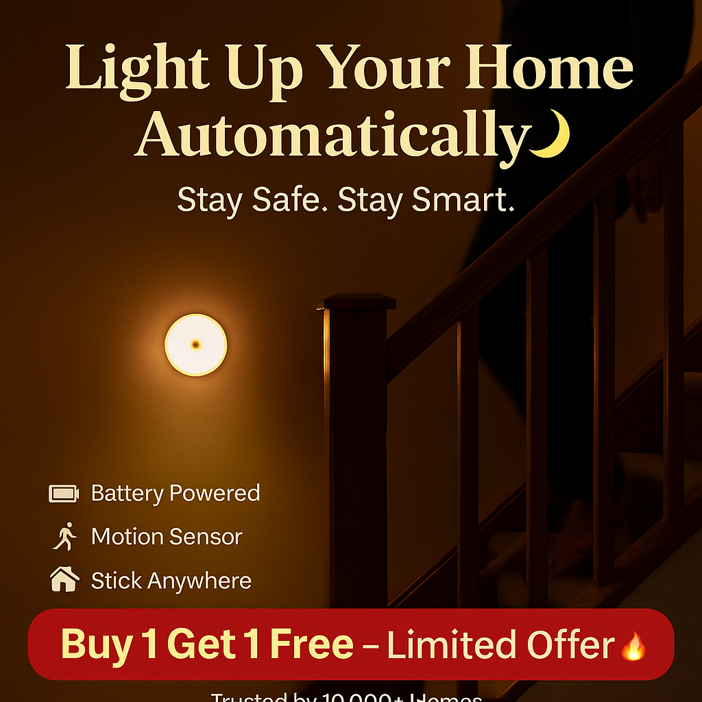 🌙 NightGuard™ Motion Sensor LED Light - BOGO OFFER