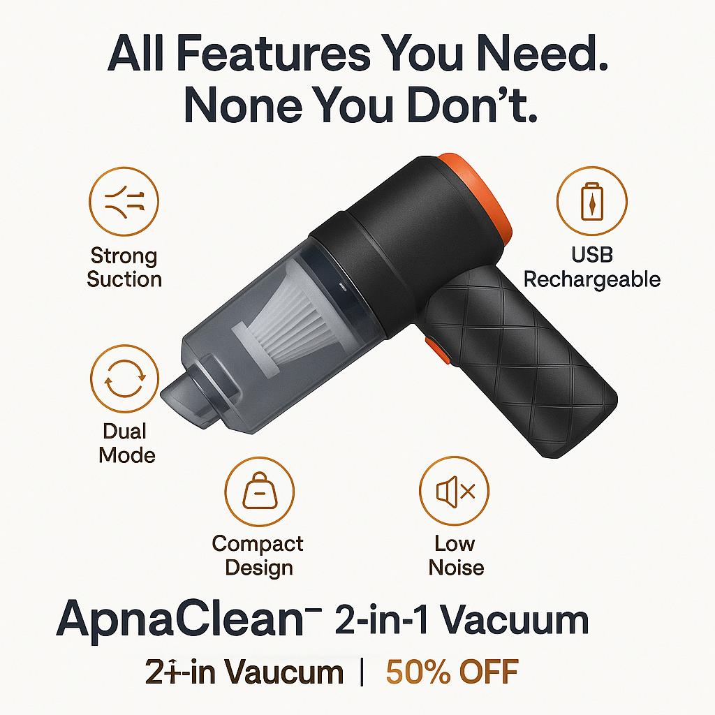 ApnaClean™ 2-in-1 Cordless Vacuum Cleaner