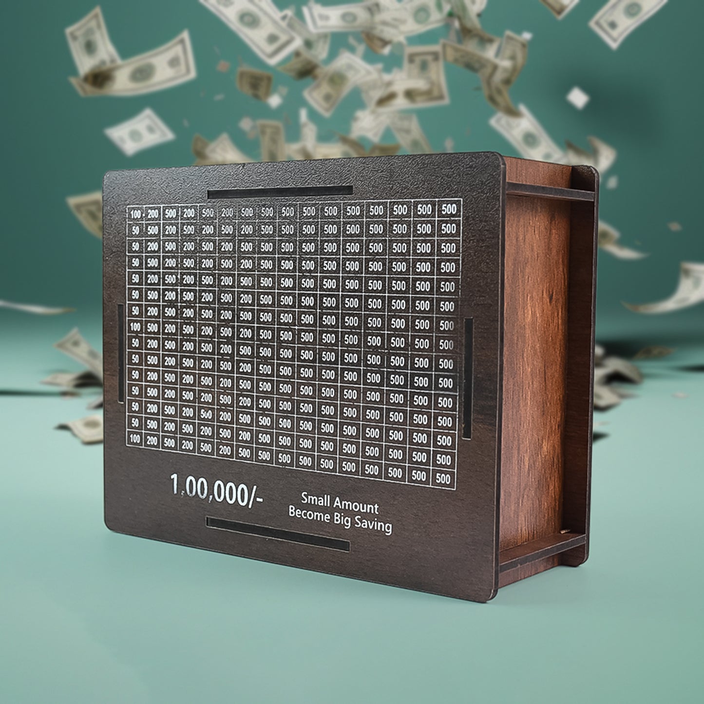 DhanKosh™ Wooden Goal-Tracker Money Bank