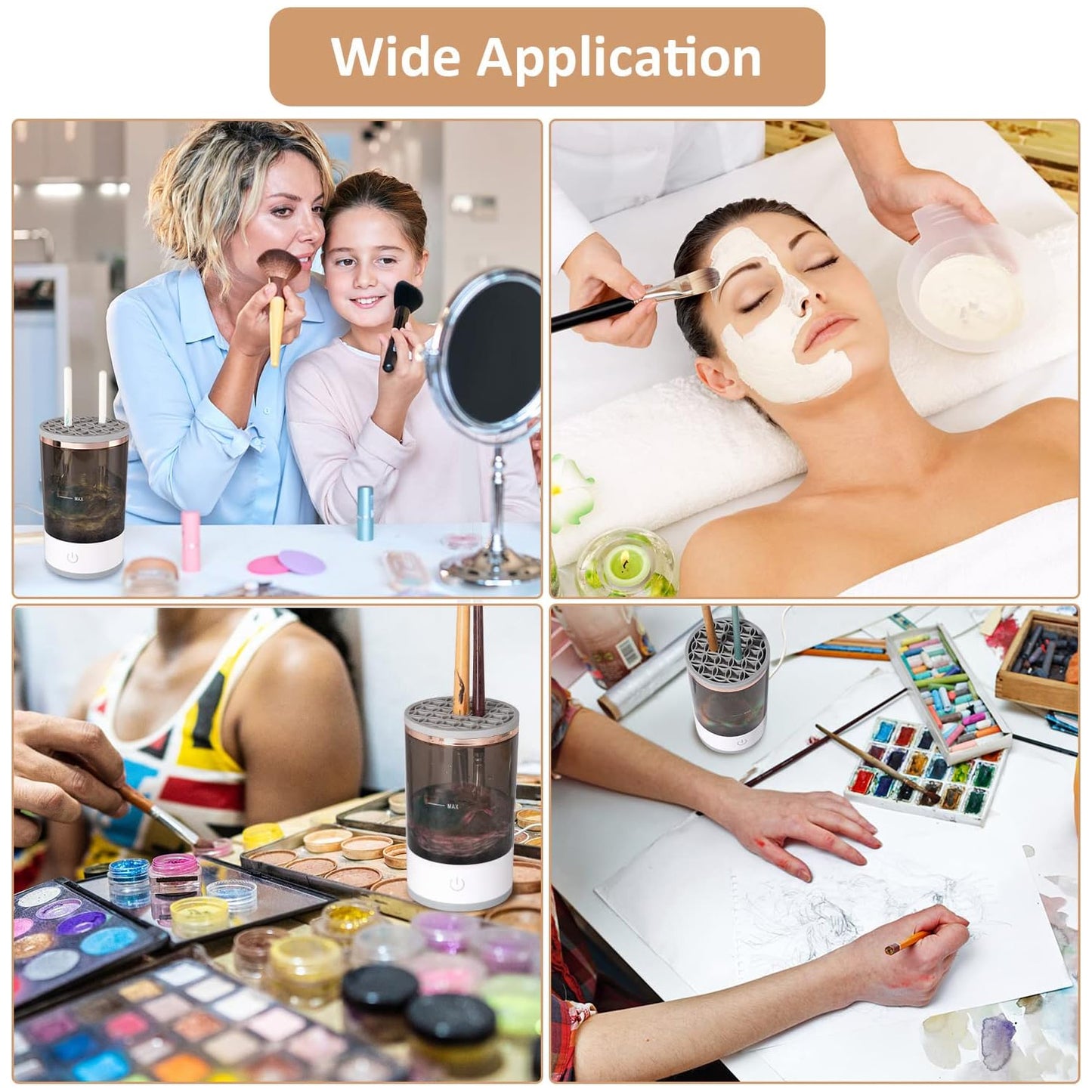 BrushBuddy™ Pro – Automatic Makeup Brush Cleaner