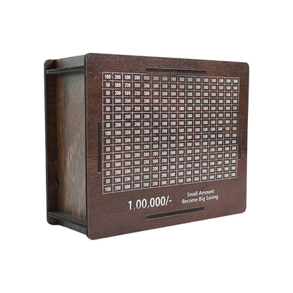 DhanKosh™ Wooden Goal-Tracker Money Bank